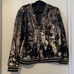 Sequin Bomber Jacket